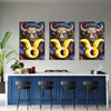 Zodiac Sign TAURUS (April May) Wall Art Astrology Decor Peel & Stick Removable Repositionable Frameable Home Decor Gift