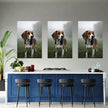 BEAGLE Wall Art Decor Peel & Stick Removable Repositionable Frameable Home Decor Gift