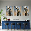 LAW - LADY JUSTICE No 2 Blindfolded Wall Art Decor Peel & Stick Removable Repositionable Frameable Home Decor Gift