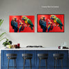LOVE PARROTS Original Wall Art Decor Love Collection Peel & Stick Affordable Long Lasting Home Design Gift