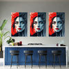 Abstract Portrait WHO AM I Wall Art Decor Peel & Stick Removable Repositionable Frameable Home Decor Gift