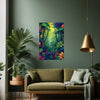 FLOWERS IN THE WOOD Wall Art Decor Peel & Stick Removable Repositionable Frameable Home Decor Gift