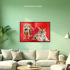 LOVE TIGERS Original Wall Art Decor Love Collection Peel & Stick Affordable Long Lasting Home Design Gift