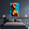 Wall Art Decor Peel & Stick Removable Repositionable Decal POP ART Portrait No 9 Affordable Home Decor Gift