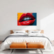 Pop Art LIPS Wall Art Decor Peel & Stick Removable Repositionable Frameable Affordable Home Decor Gift