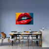 Pop Art LIPS Wall Art Decor Peel & Stick Removable Repositionable Frameable Affordable Home Decor Gift