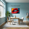 Pop Art LIPS Wall Art Decor Peel & Stick Removable Repositionable Frameable Affordable Home Decor Gift