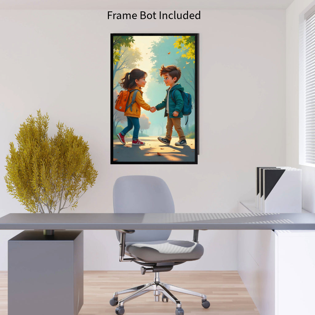 FRIENDS  Wall Art - Peel & Stick, Removable, Repositionable, Frameable Home Decor