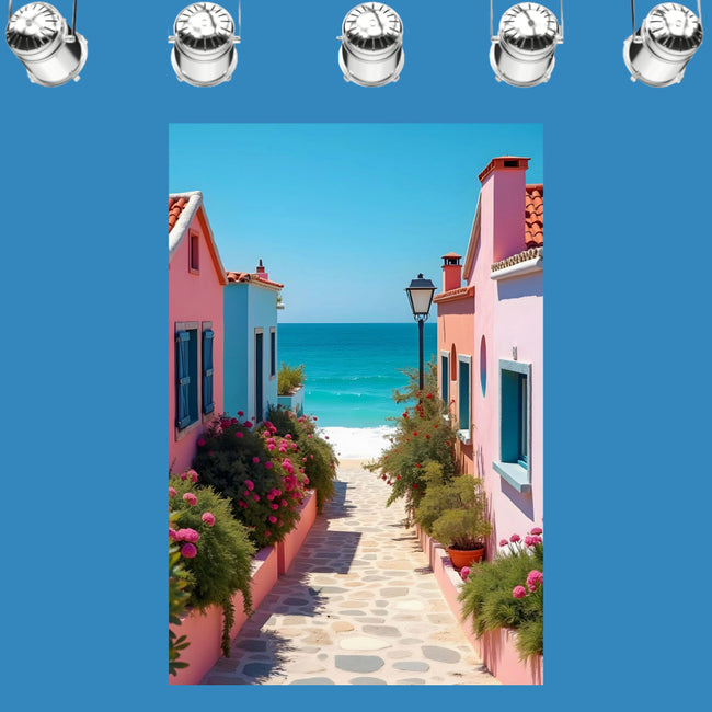 PATH TO THE BEACH Wall Art Decor Peel & Stick Removable Repositionable Frameable Home Decor Gift