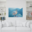 Wall Art Decor Peel & Stick Removable Repositionable Decal SWAN Affordable Home Decor Gift