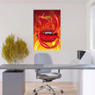 LOVE RED HOT Wall Art Decor Peel & Stick Removable Repositionable Frameable Home Decor Gift