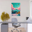 BITCOIN RICH Original Wall Art Decor Blue Beauty Design Home Affordable Long Lasting Gift