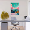 BITCOIN RICH Original Wall Art Decor Blue Beauty Design Home Affordable Long Lasting Gift