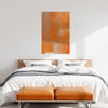 Abstract ORANGE Wall Art Decor Peel & Stick Removable Repositionable Frameable Home Decor Gift