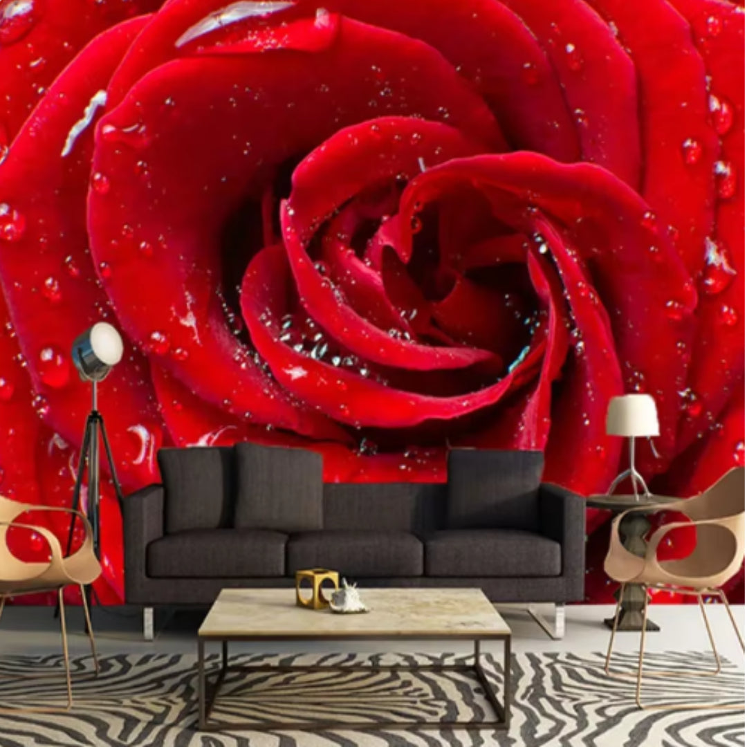 Rose Artistic Mural Wallcovering #46 | 3D Home Wall Decor | 9+ Sizes | 7 Materials (Copy)