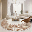 Modern Minimalist Round Rug Fluffy Soft #4 | 10 Designs | 5 Sizes