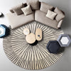 Modern Minimalist Round Rug Fluffy Soft #4 | 10 Designs | 5 Sizes