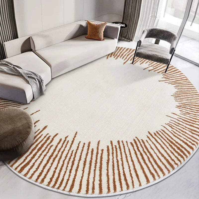 Modern Minimalist Round Rug Fluffy Soft #4 | 10 Designs | 5 Sizes