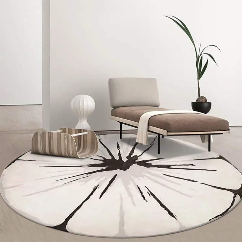 Modern Minimalist Round Rug Fluffy Soft #4 | 10 Designs | 5 Sizes