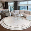 Modern Minimalist Round Rug Fluffy Soft #4 | 10 Designs | 5 Sizes