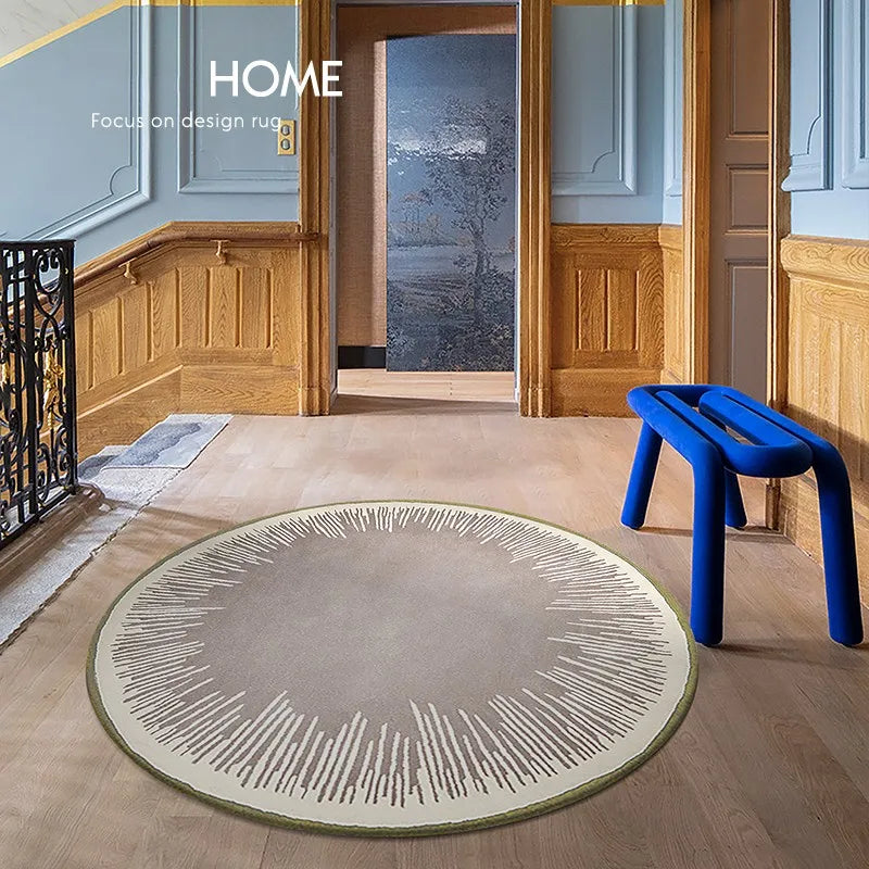 Modern Minimalist Round Rug Fluffy Soft #4 | 10 Designs | 5 Sizes