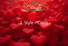 RED HEARTS Personalizable 36