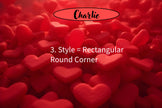 RED HEARTS Personalizable 36