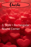 RED HEARTS Personalizable 24