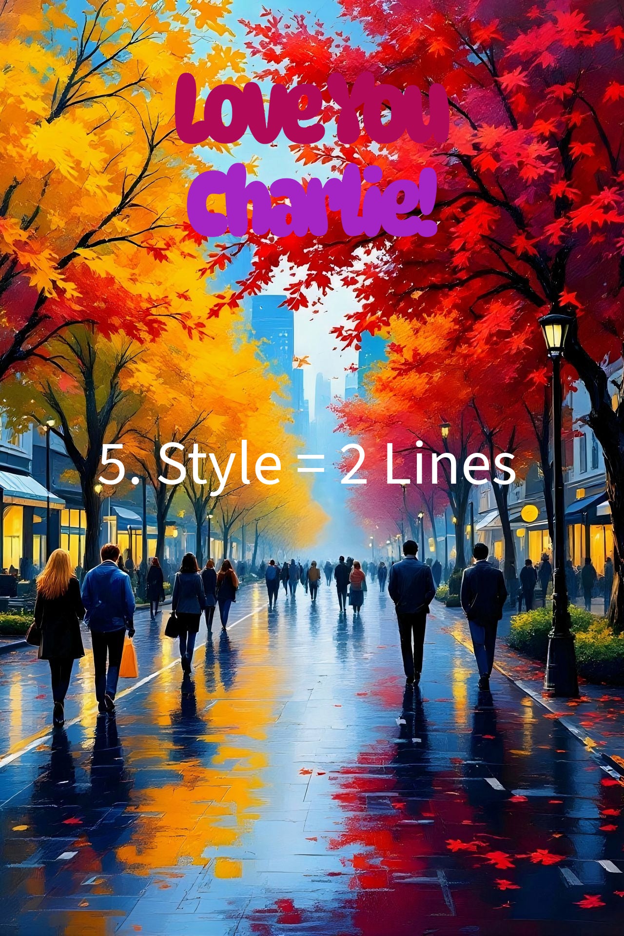 CITY STREET Personalizable 24
