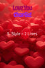 RED HEARTS Personalizable 24