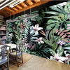 Tropical Flowers RainforestMural  Wallcovering #36 | 9+ Sizes | 7 Materials (Copy)