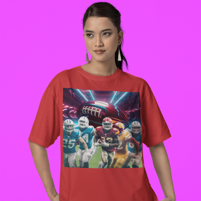T-Shirt FOOTBALL Sports Collection. Football Fans T-Shirt Unisex Adult Fun Jersey Short Sleeve Tee