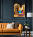 Wall Art VIP Canvas Print Art Deco Painting Giclee 32x32 GW Love Beauty Fun Design Ready to Hang