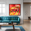 Wall Art LOVE COMBO Painting Original Giclee Print Canvas 32X32 + Frame Nice Food Heart Beauty Fun Design Fit Hot House Home Living Office Gift Ready to Hang